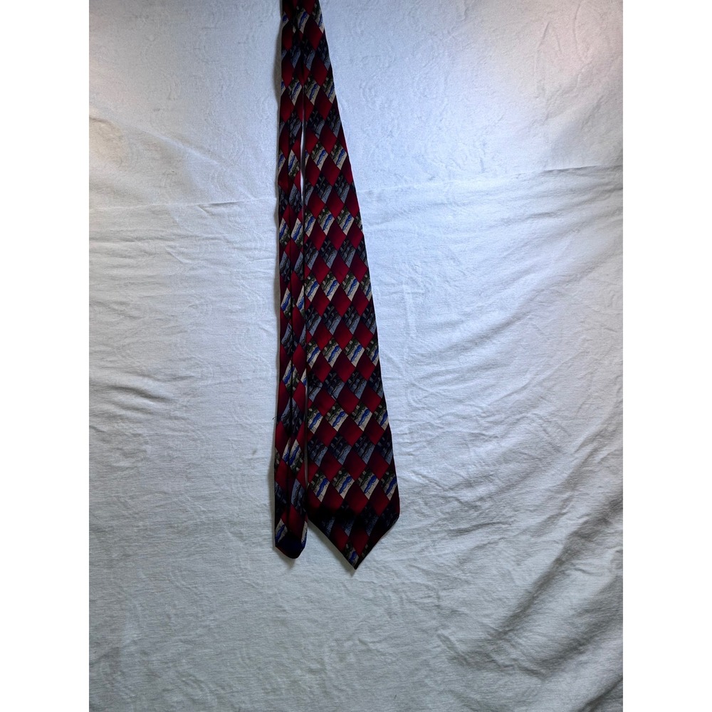 Molecular Expressions Cocktail Collection White Russian‎ Silk Tie Red Harlequin